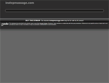 Tablet Screenshot of instepmassage.com